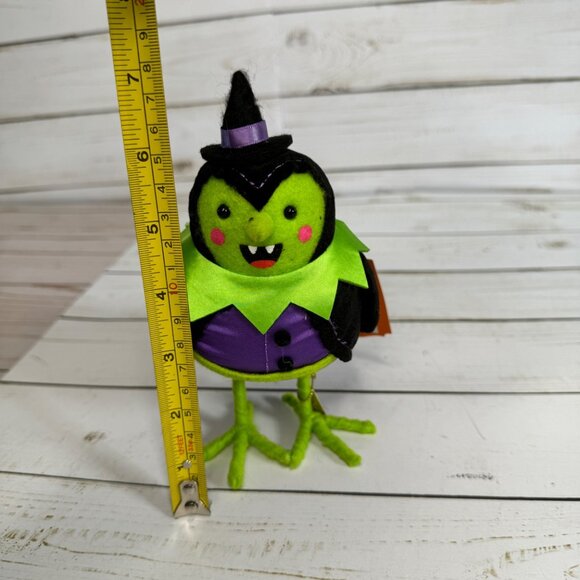 Hyde & Eek! Halloween Featherly Friends Spellma Witch Bird Plush Decor 2024 - Picture 8 of 8